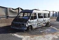 Einsatz: Brand eines Mannschaftsbusses auf der A1 (25.05.2012)