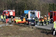 Foto: Uwe Miserius - Einsatz: Auffahrunfall auf der A 1 mit einer schwer verletzten Person (17.03.2016)