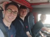 Drei Einsatzkräfte aus den Löschzügen 17 und 22 auf dem Weg nach Portugal - News: Einsatzkräfte aus Leverkusen zur Waldbrandübung in Portugal (03.05.2023)